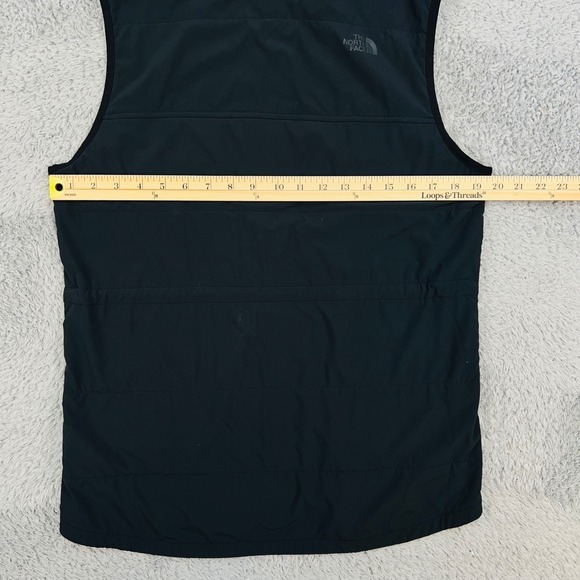 The North Face Mountain Sweatshirt Vest Women's Medium Black Hooded Softshell - Picture 5 of 10